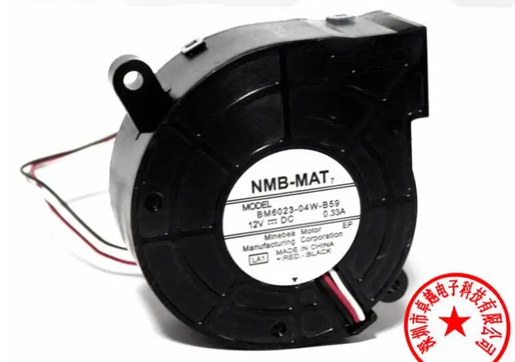 

NMB BM6023-04W-B59 DC 12V 0.33A 60x56x23mm 3-проводной Вентилятор охлаждения сервера