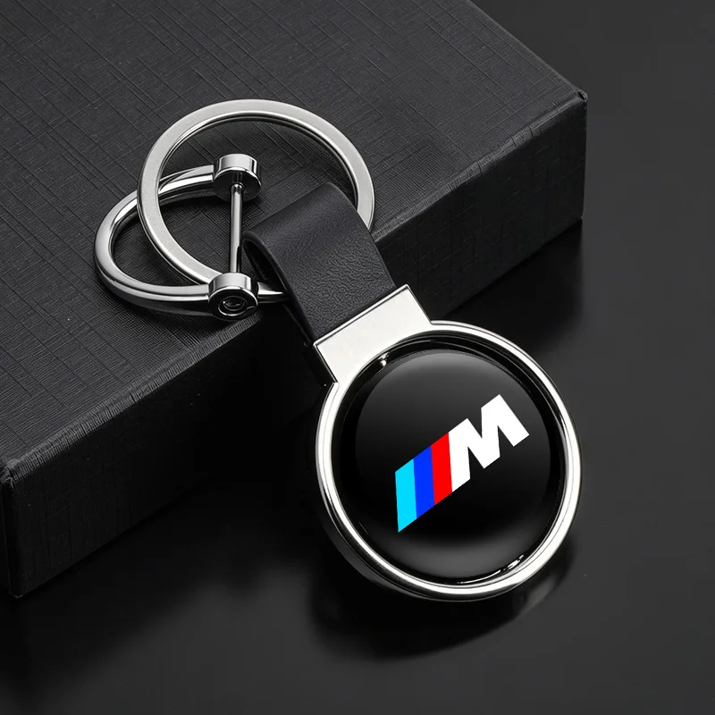 Car Keychain Double sided circular pendant Metal Alloy keyring For BMW M Emblem M2 M3 M5 X1 X3 X5 X6 E46 E39 E36 E60 Accessory - view 3