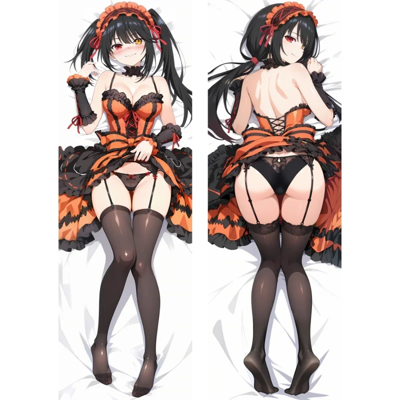 

Подушка в стиле аниме Dakimakura Coverdate a Live Tokisaki Kurumi, двухсторонняя подушка с двусторонним принтом