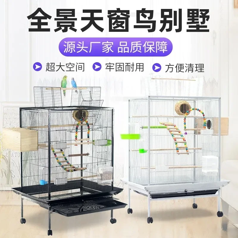 Factory direct sales luxury  cages medium-sized large iron cages group cages high-end villas wholesale