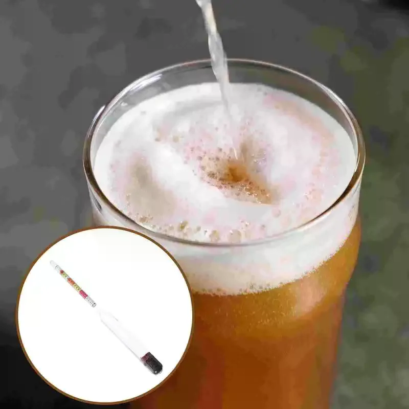 3 Scale Hydrometer For Wine Beer Cider Alcohol Testing Fitting With Home Brew 1Pcs