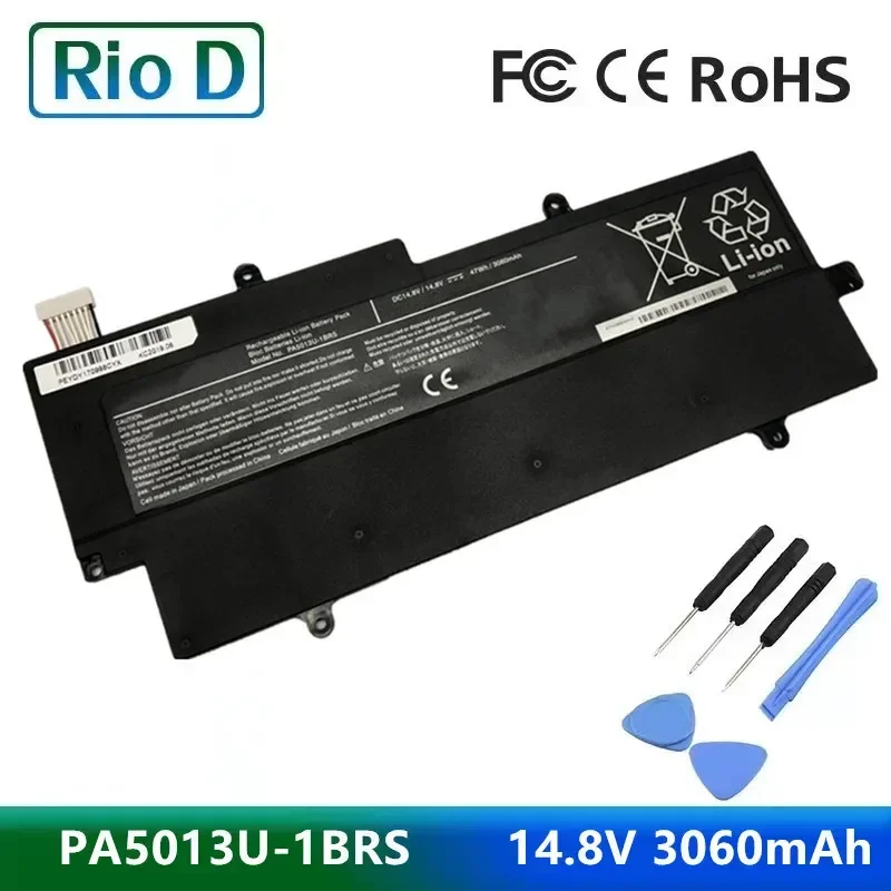 PA5013U-1BRS PA5013U Laptop Battery for Toshiba Portege R632 Z830 Z835 R631 Z930 Z935 Ultrabook PA5013 14.8V 3060mAh Free Tool