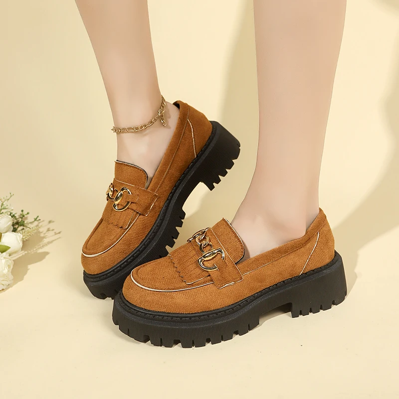 Women Sneakers New Platform Heels British Style Low Heel Jk Uniform Lolita Shoes Leisure Daily Commuting Shoes Zapatos De Mujer