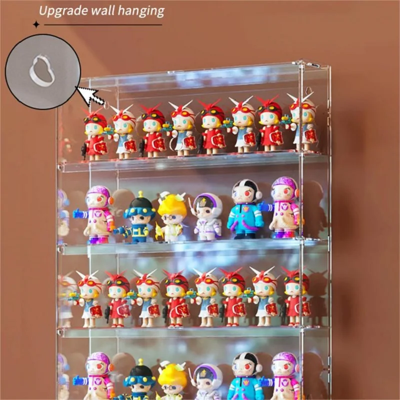 Transparent Acrylic Display Shelf, Multilayer Toys, Car Model Dust Storage Box, Desktop Vertical Display Cabinet