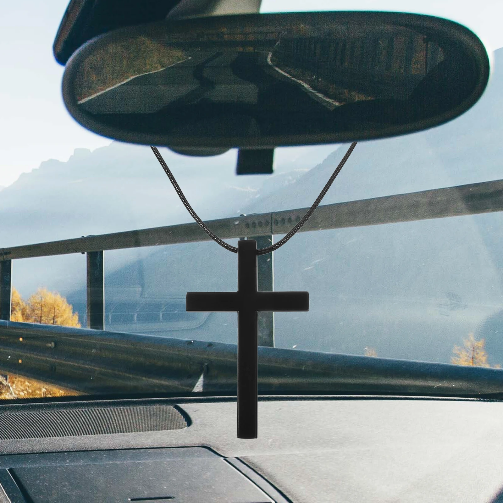 

Cross Hanging Supply Rear View Rear View Mirror Pendant Mirror Pendant Supply Accessories nament Car Hanging Car Decoration