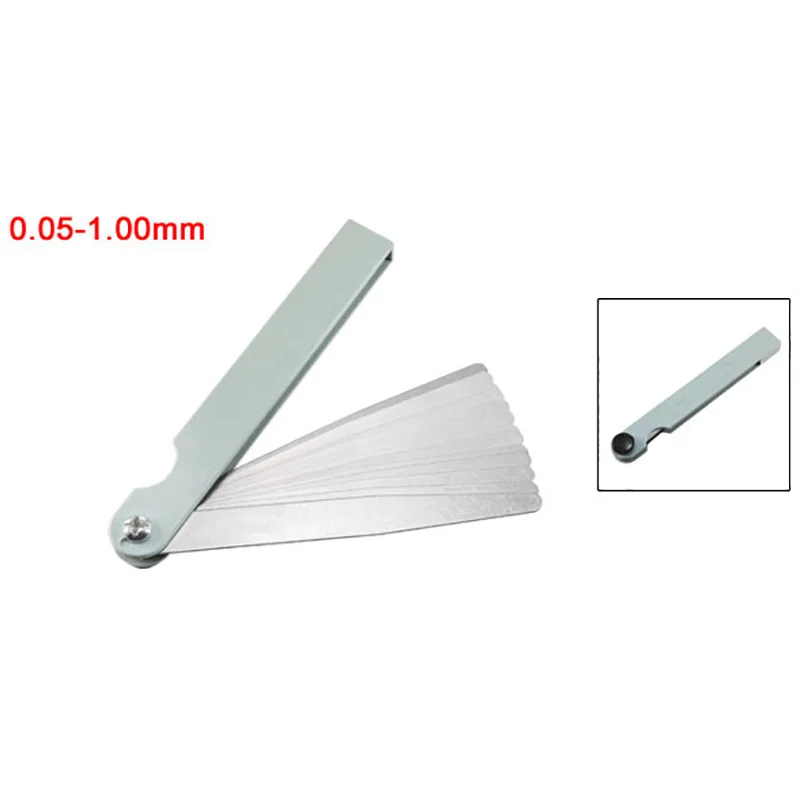 100B-14 0.05-1mm Feeler Gauge Metric Thickness Gauge Valves Foliage of Valves Spark Plug Gap For Measurement Probe Gap