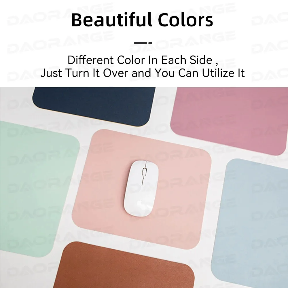 Creative Universal Anti-slip Mouse Pad Leather Gaming Mice Mat New Desk Cushion Fashion Comfortable For Laptop PC MacBook