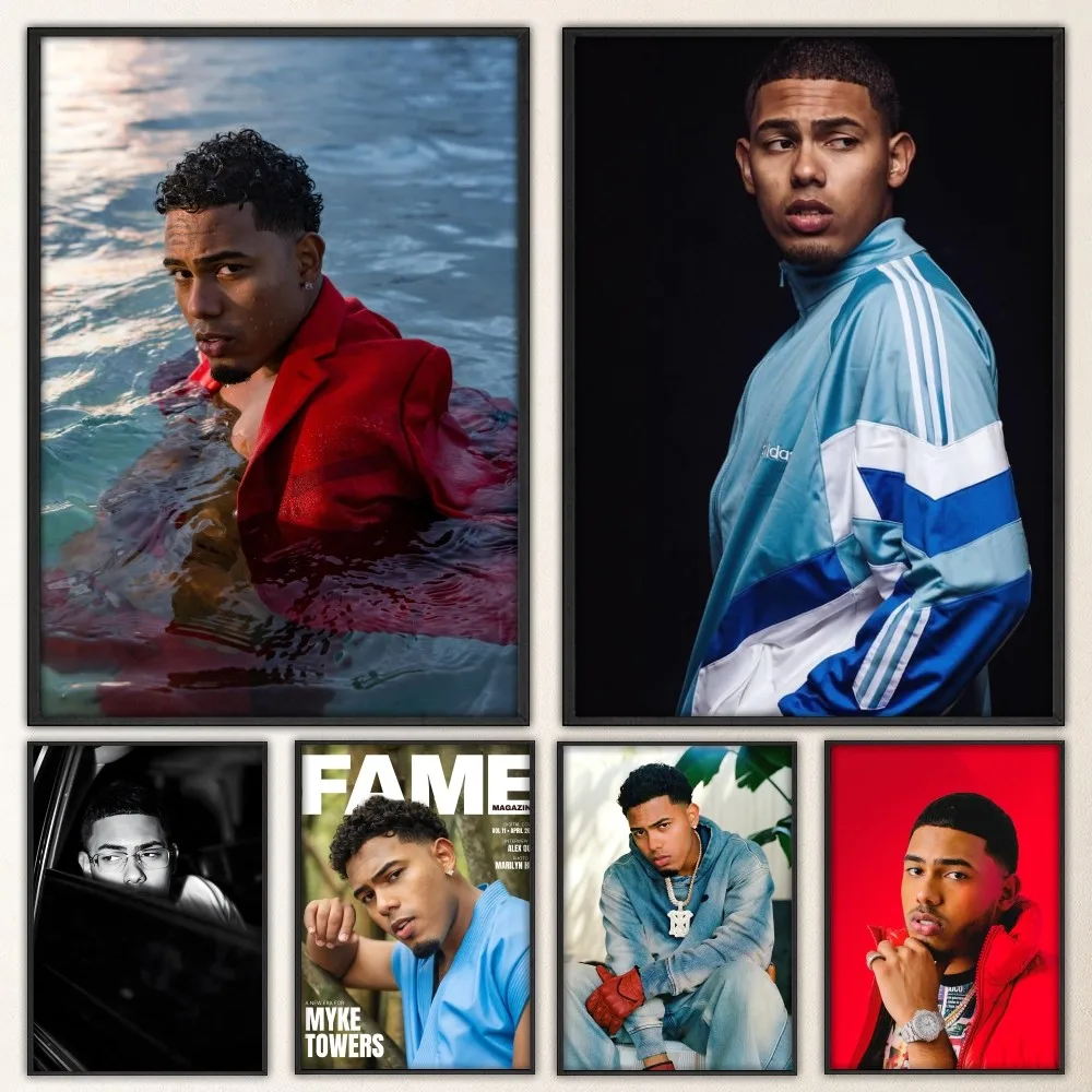 

M-Myke Towers Poster Prints Poster Wall Painting Bedroom Living Room Wall Bar Restaurant Sticker Small