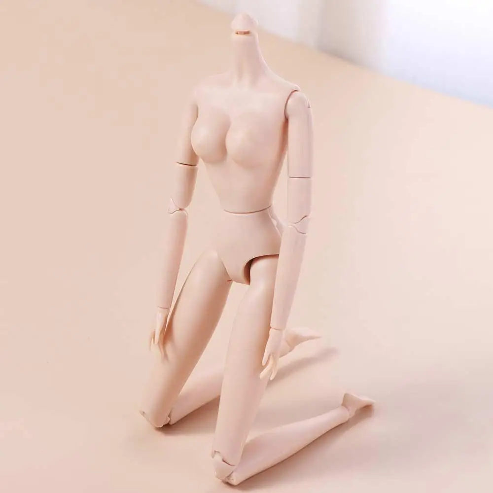 1/6 Doll White Skin Nude Doll Toys Movable Solid Doll Jointed Nude BJD Dolls 28 Joints Replacement Super Model Doll