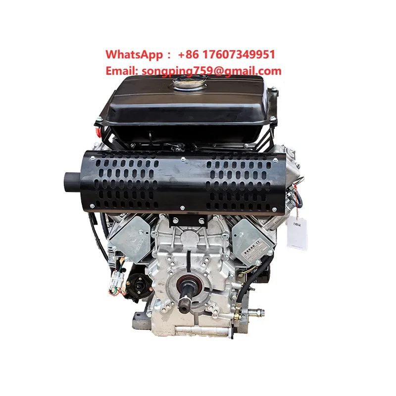 2V105  4 Stroke Air Cooled Diesel Engine 35HP 22.8kW Electric Start Portable Durable Fuel Saving Power Engine for Machinery