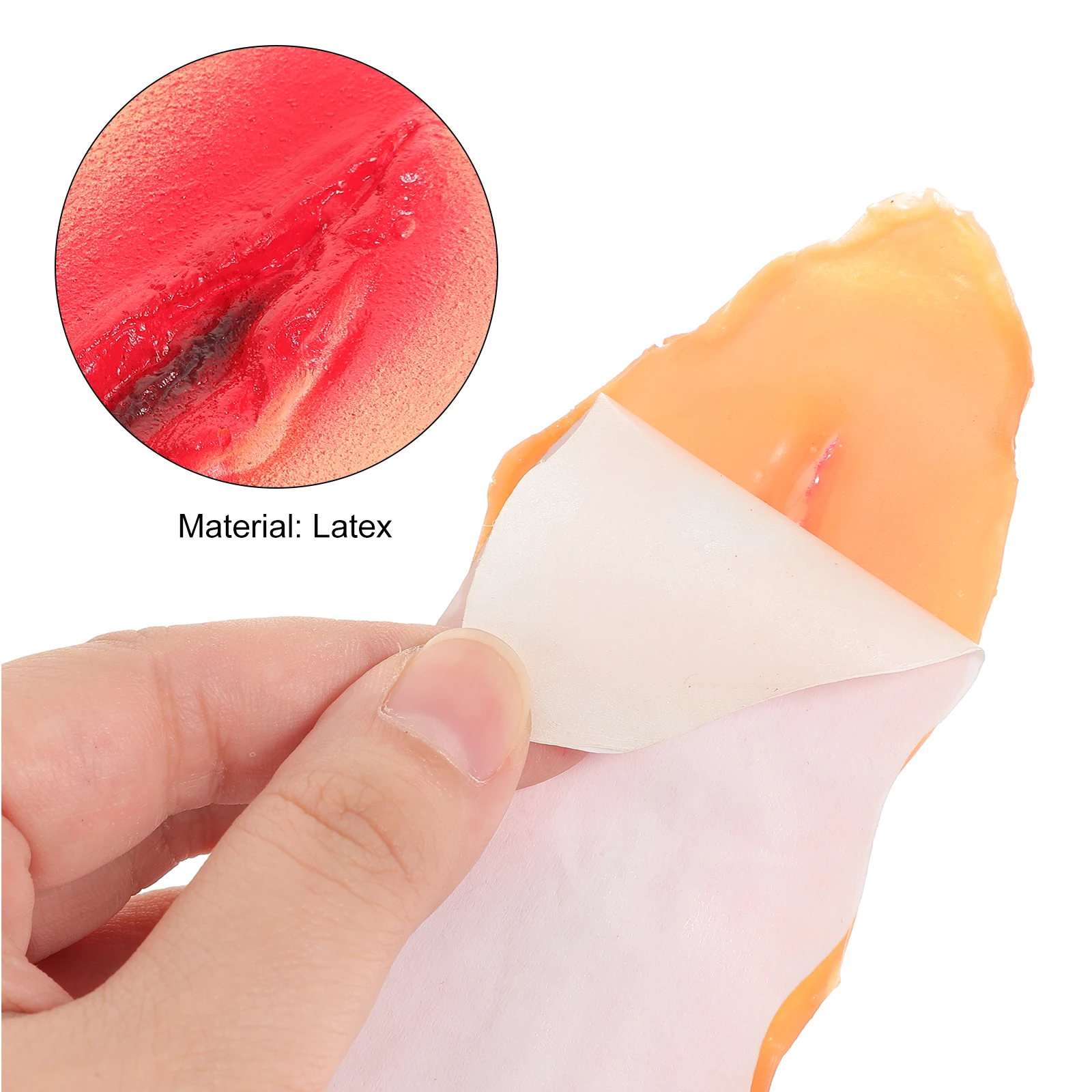 2Pcs Horror Scar Patches Wound Stickers Realistic 3D Cicatrices Patterns Long Lasting Waterproof Body Decorations Halloween