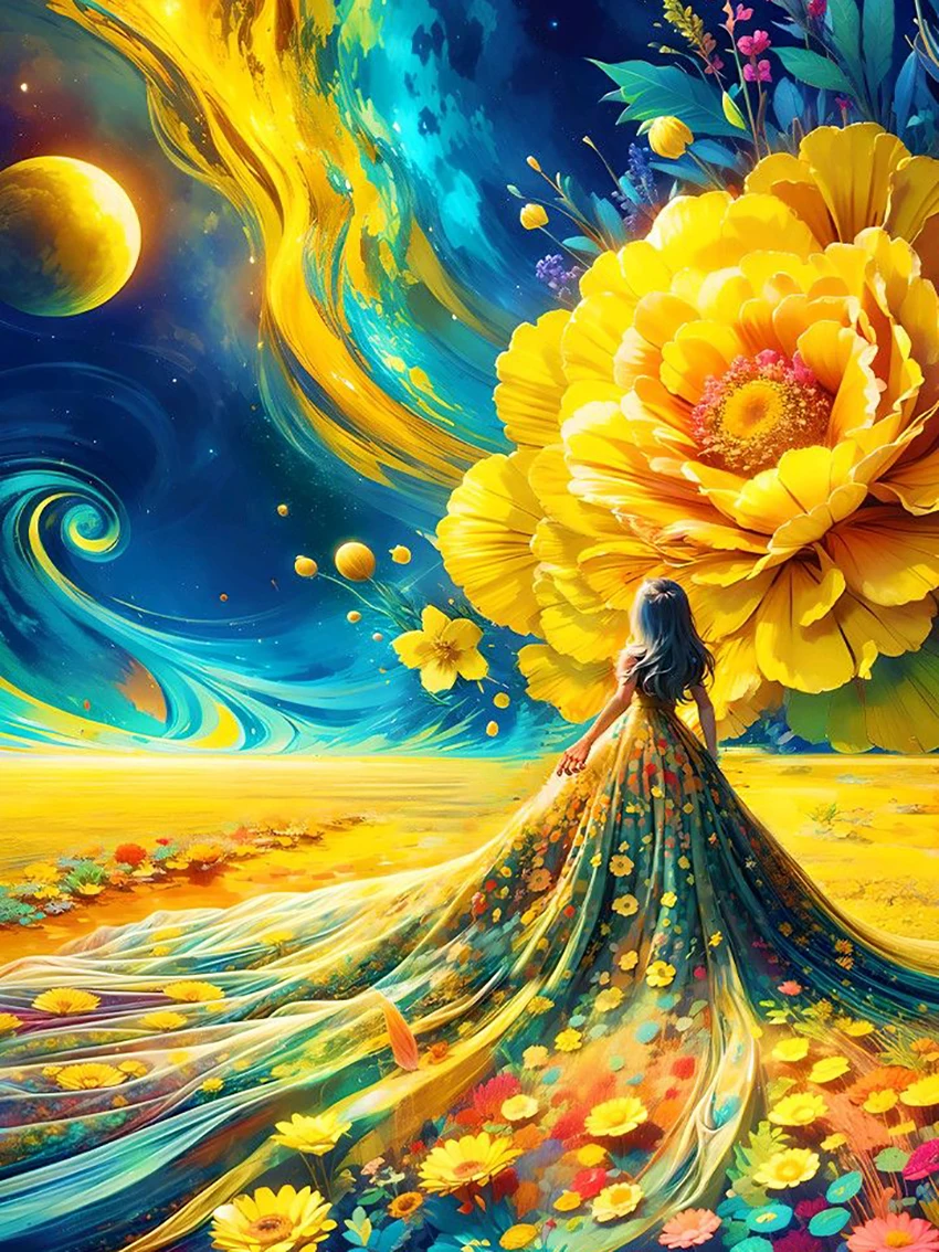 

Фэнтези Вселенная 100% Фея Пыль Квадрат Diy Алмазная картина Вышивка крестиком Мозаика Домашний декор Рукоделие Кристалл 5D AB