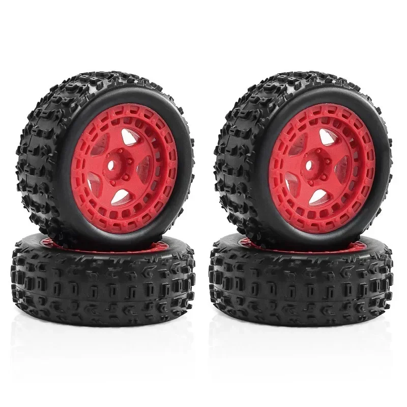 

4pcs 69mm Rubber Tire Tyre 12mm Hex for Arrma 1/18 2S Typhon Grom RC Car Upgrade Parts Accessories