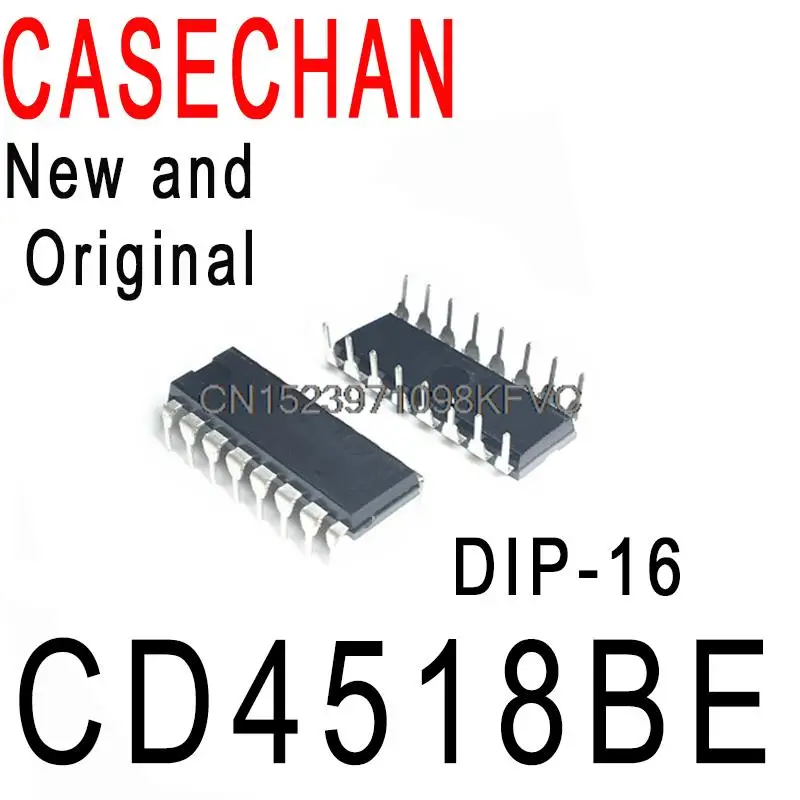 5PCS New and Original HEF4518BP DIP-16 Double BCD Addition Counter  In Stock IC CD4518BE