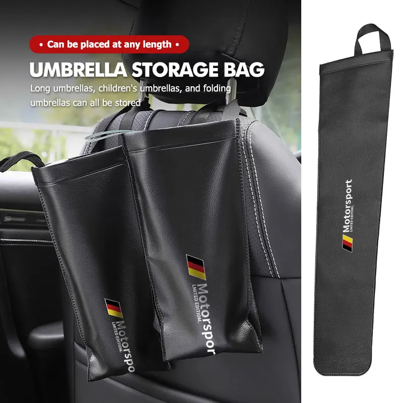 Car Umbrella Storage Device Leather Umbrella Organizor Bag For BMW X1 X3 X5 E39 E46 E90 F20 E60 F30 E36 F10 E87 E70 E91