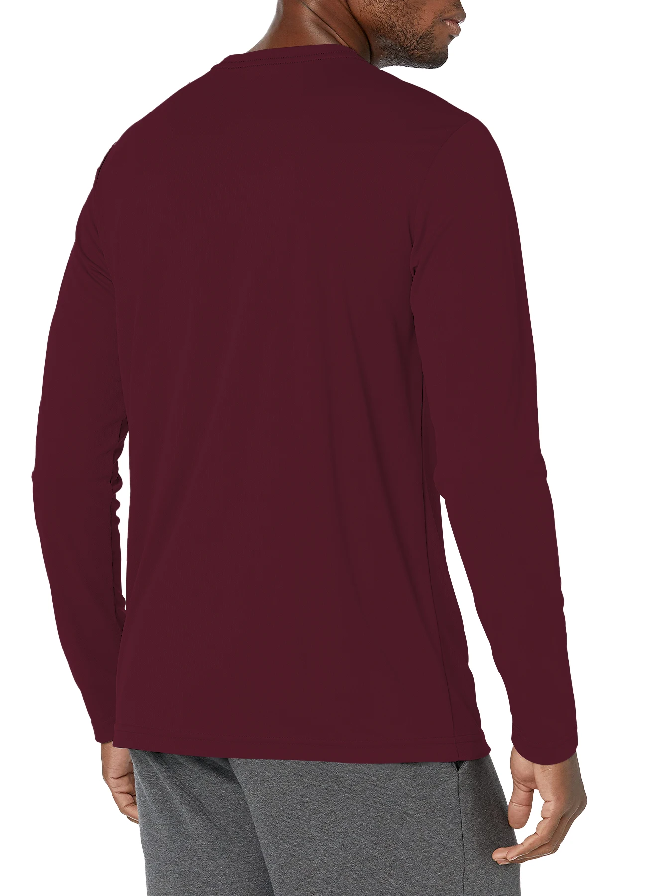 Herren Langarm-Sonnenschutz-Shirt Leichtes Workout UV-Schutz Schnelltrocknend Wander-T-Shirt Radsport Angeln Sportoberteil – Detail 32