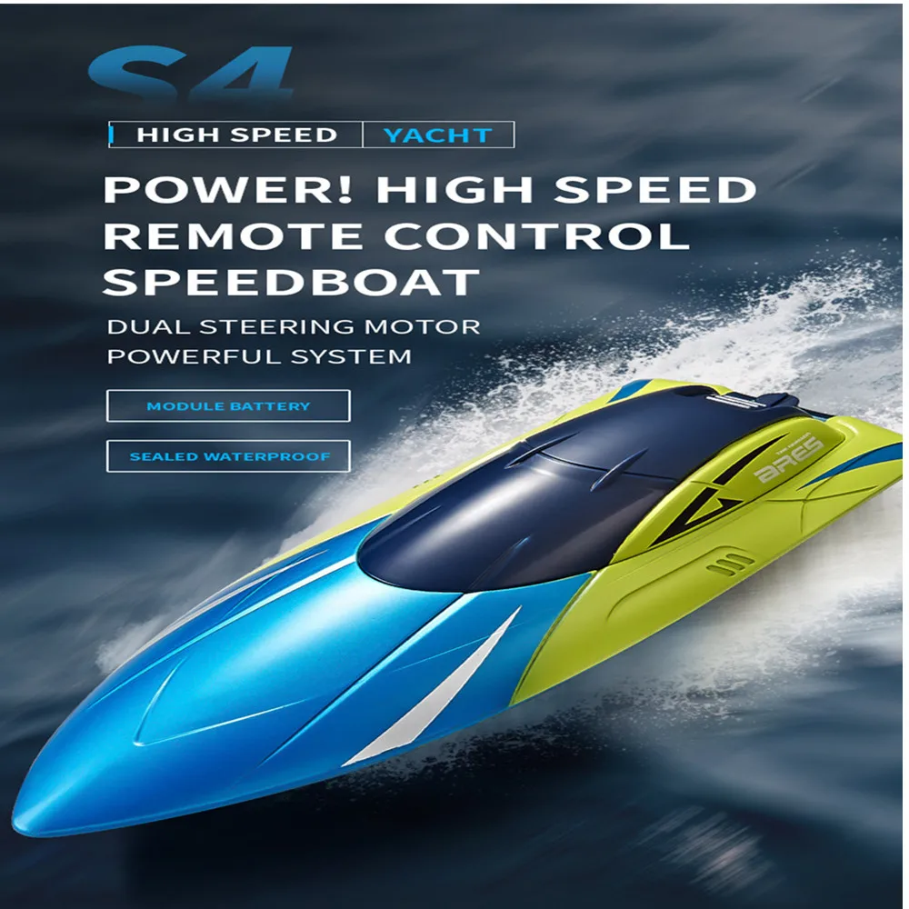 2.4G RC Boat High Speed Racing Speedboat Model Electric Radio Control Outdoor Boat Gifts Toys For Boys Play Time 20Mins