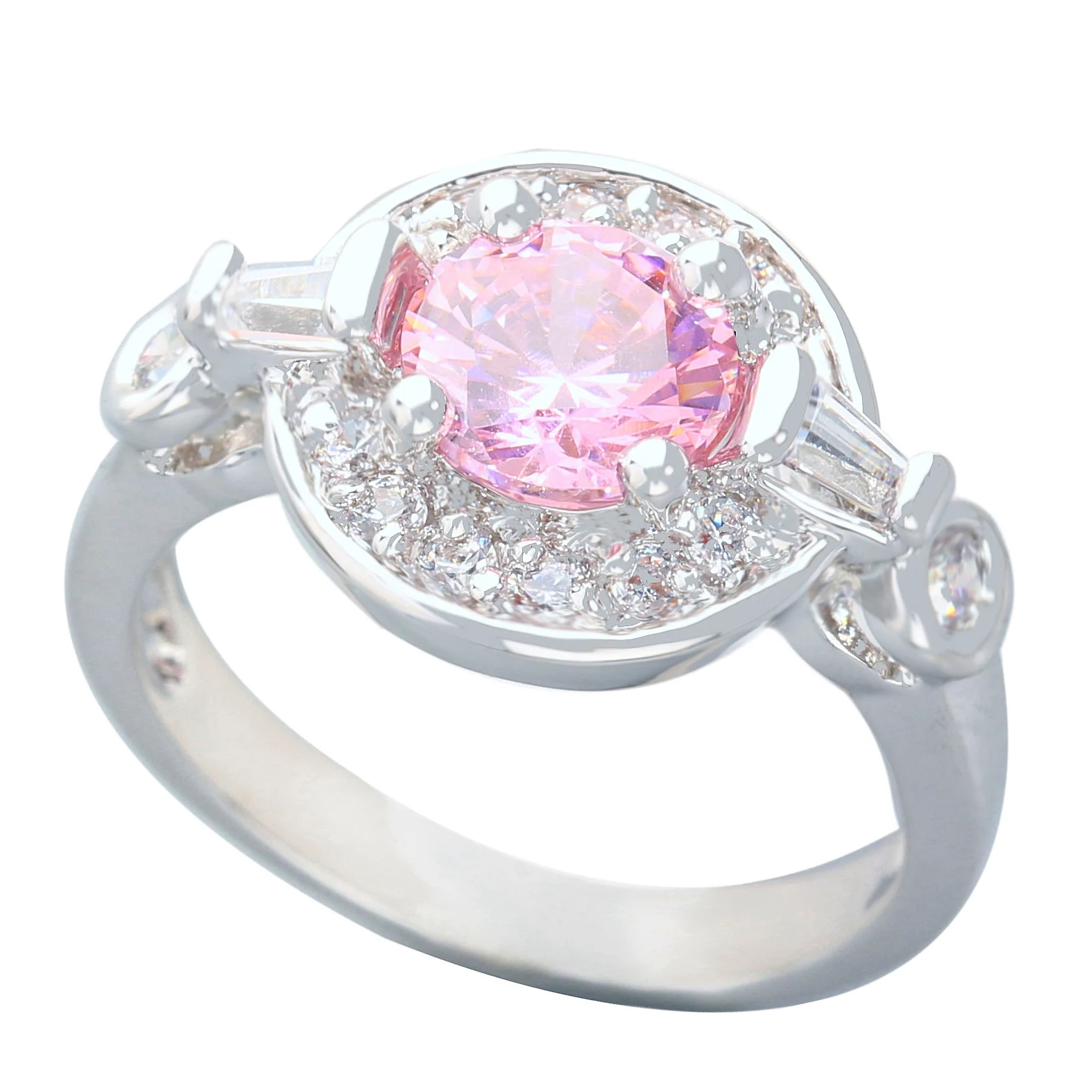 7*7mm Pink Kunzite6 925 Sterling Silver Ring Q0664-F