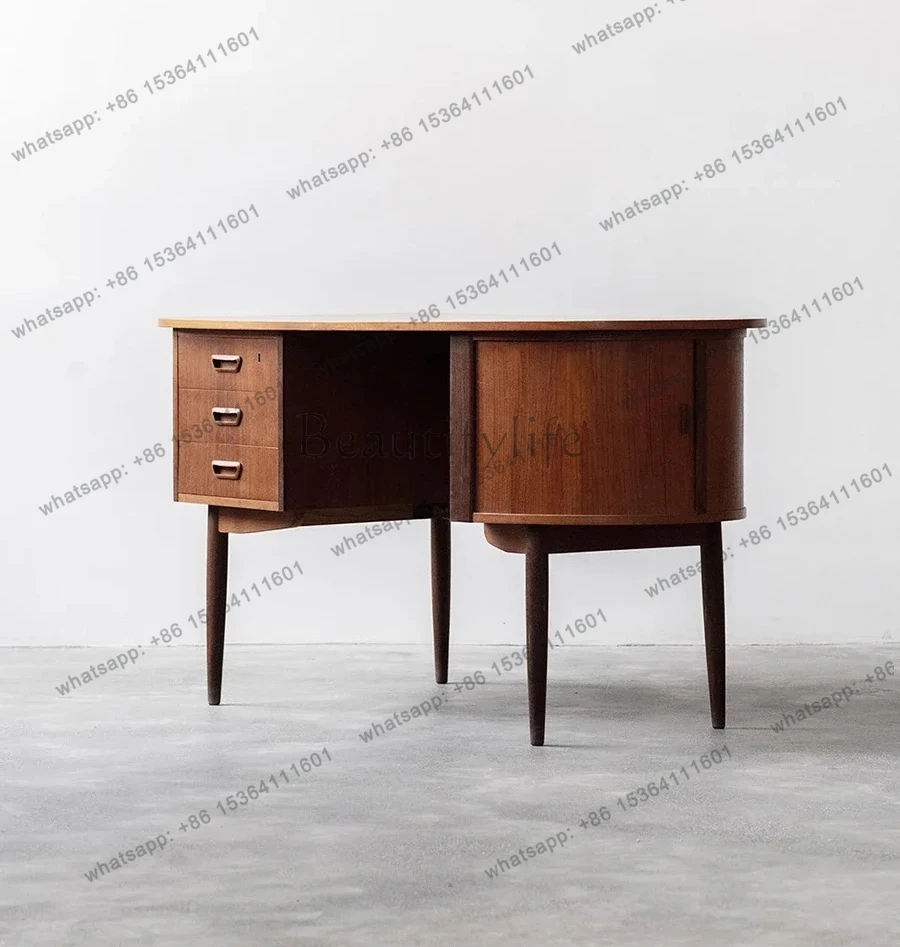 LXLog Desk Writing Desk Black Walnut Cherry Danish FurnitureSSS