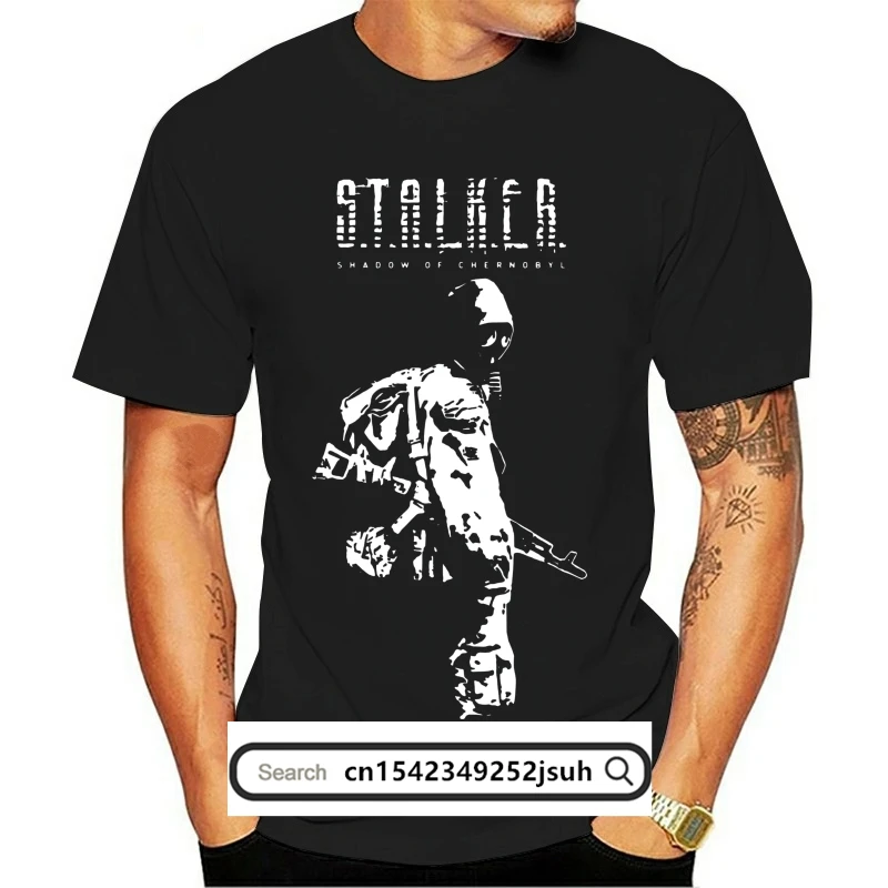 

Game stalker t-shirt punches large white shirt streetwear shirt 100 cotton short sleeve fun