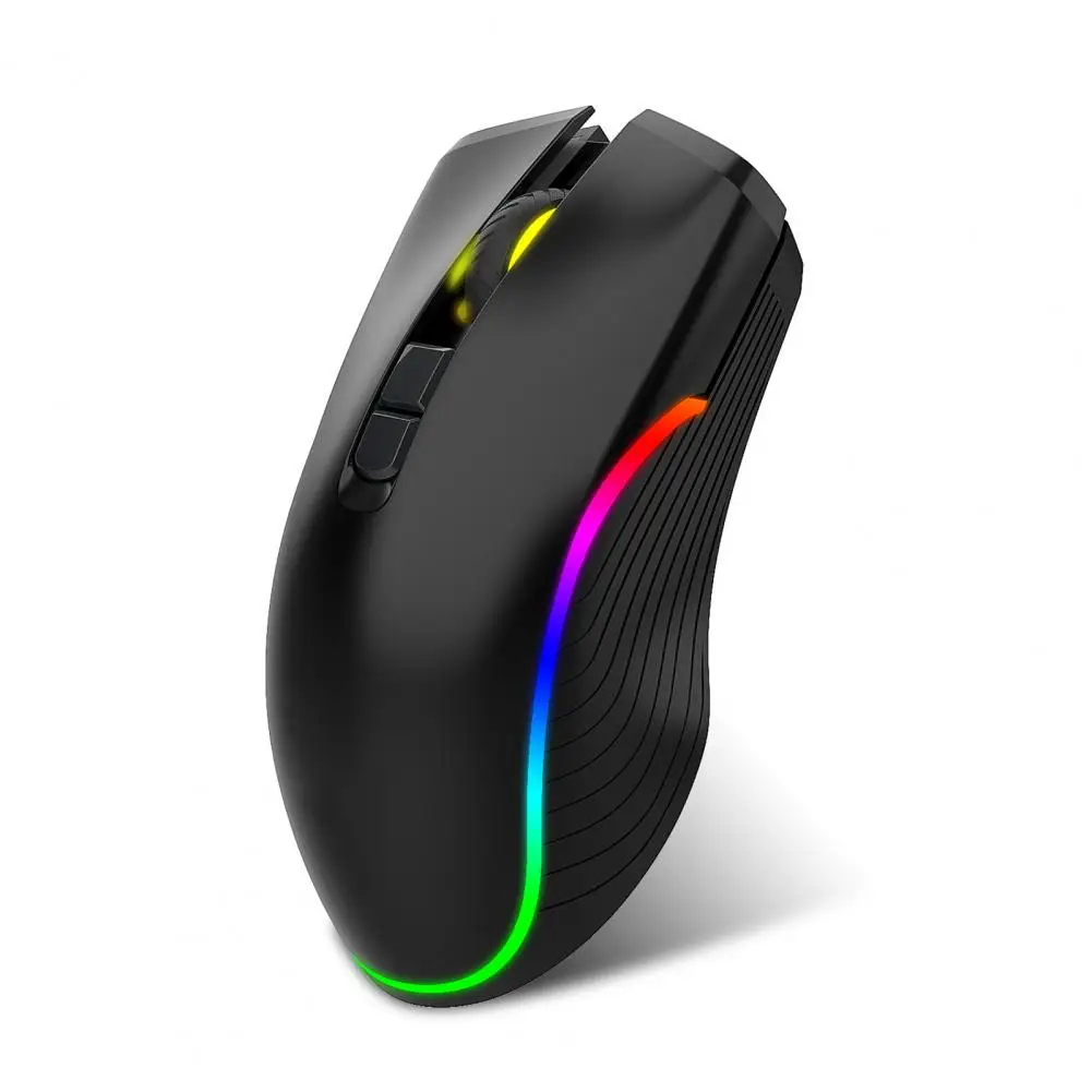 

Luminous Mouse Stylish Rechargeable Ergonomic 2.4G Bluetooth-compatible Wireless Silent Office Mouse Computer Accessories