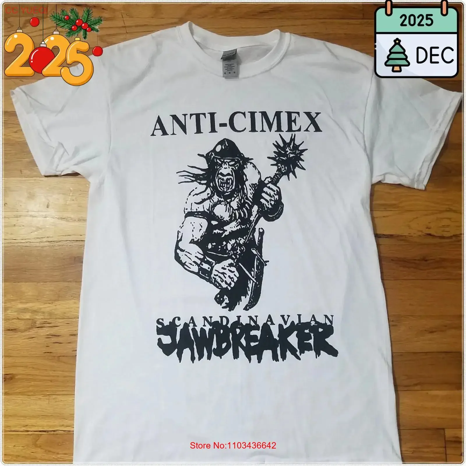 Camiseta Anti Cimex Scandinavian Jawbreaker UNISEX vintage lavada transpirable para hombre y mujer elástica suave con gráfico de moda