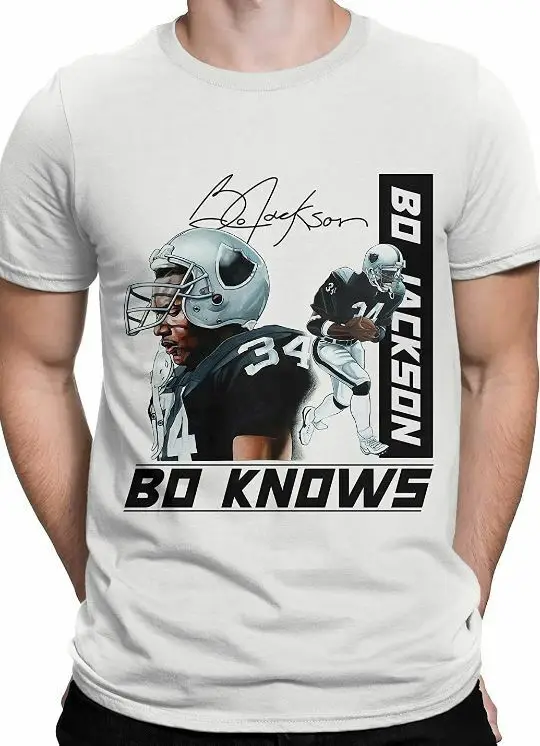 Bo Jackson Knows Baseball Broken Bat T Shirt S 5Xl