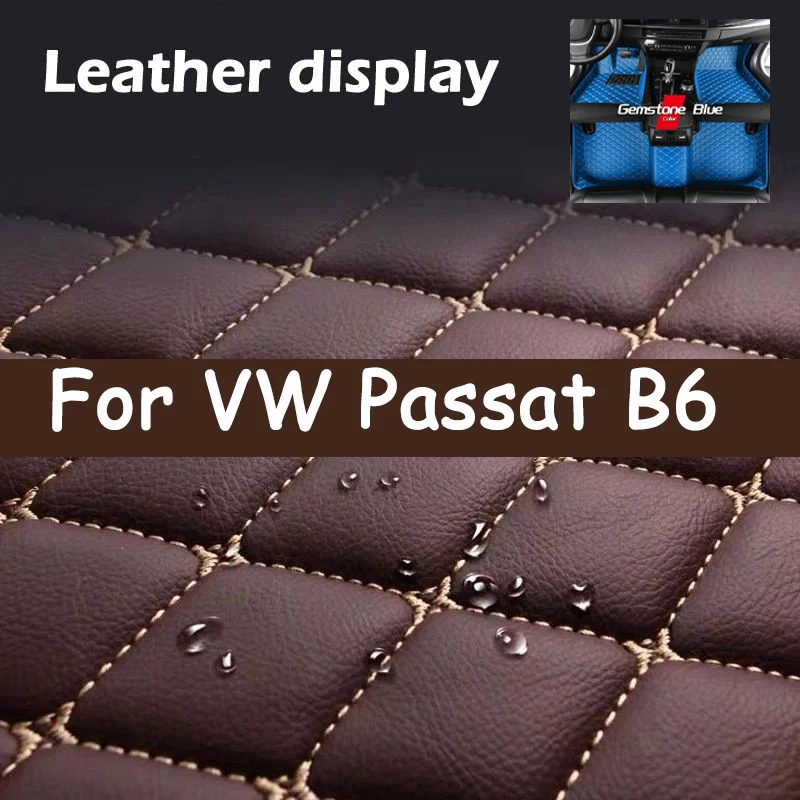 

Custom Made Leather Car Floor Mats For VW VW Passat B6 2007 2008 2009 2010 2011 Carpets Rugs Foot Pads Accessories