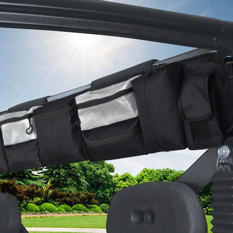 UTV Roll Cage Organizer Cargo Rear Storage Bag Gear Bags Tool Storage Case for Can-am maverick Commander for Ya-maha Car