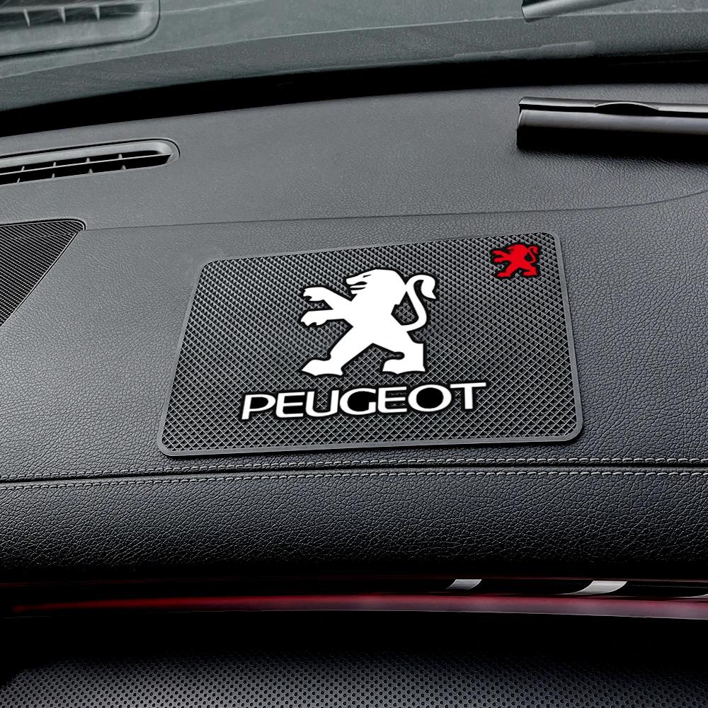 Silicone Car Interior Dashboard Anti Slip Pad Auto Non-Slip Mat For PEUGEOT 3008 5008 GT 108 206 207 208 301 307 T9 406 407 408