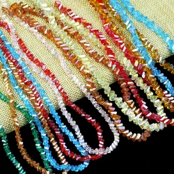 Multicolor Triangle Austrian Crystal 4/6/8mm Glass Spacer Loose Beads For Jewelry DIY Earrings Bracelets Pendants Accessories