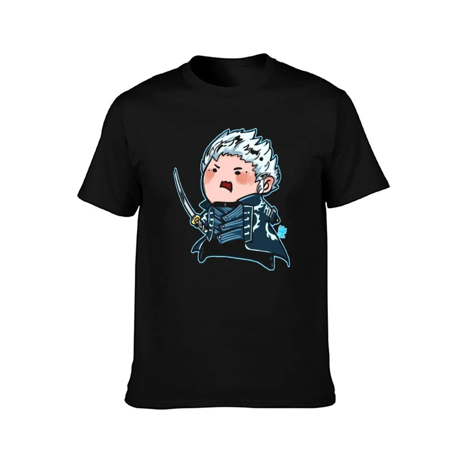 devil may chibi vergil T-Shirt Anti-Pilling Casual T-Shirt