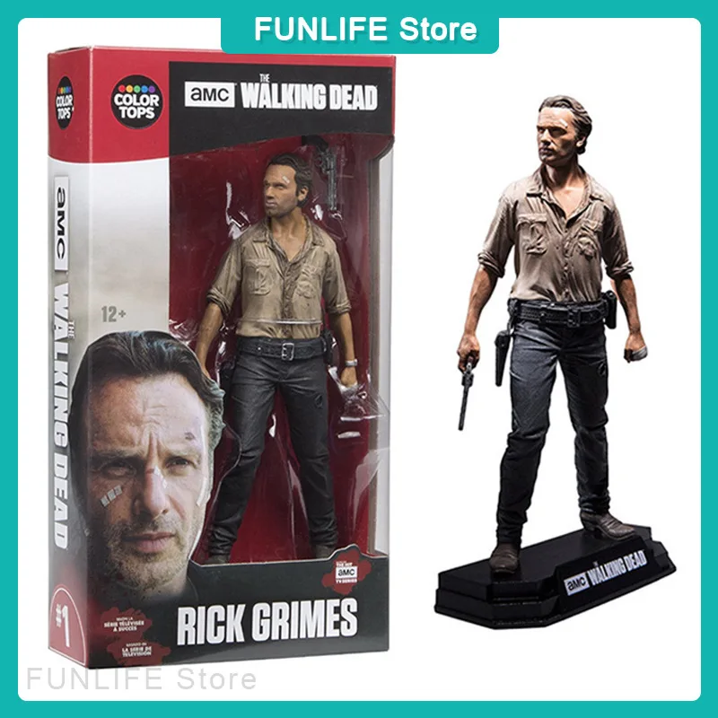 the-walking-dead-22-cm-statue-de-sherif-rick-grimes-et-figurines-articulees-daryl-dixon-negan-decorations-de-jouets-a-collectionner