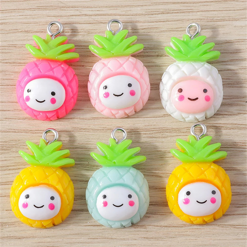 Tusember 15 Stück/Set Mix Niedliche Mädchen Regenbogen-Lutscher-Blumen-Charms für Schmuckherstellung, Niedliche Ohrringe, Halsketten-Anhänger, Kinderspielzeug – Detail 3