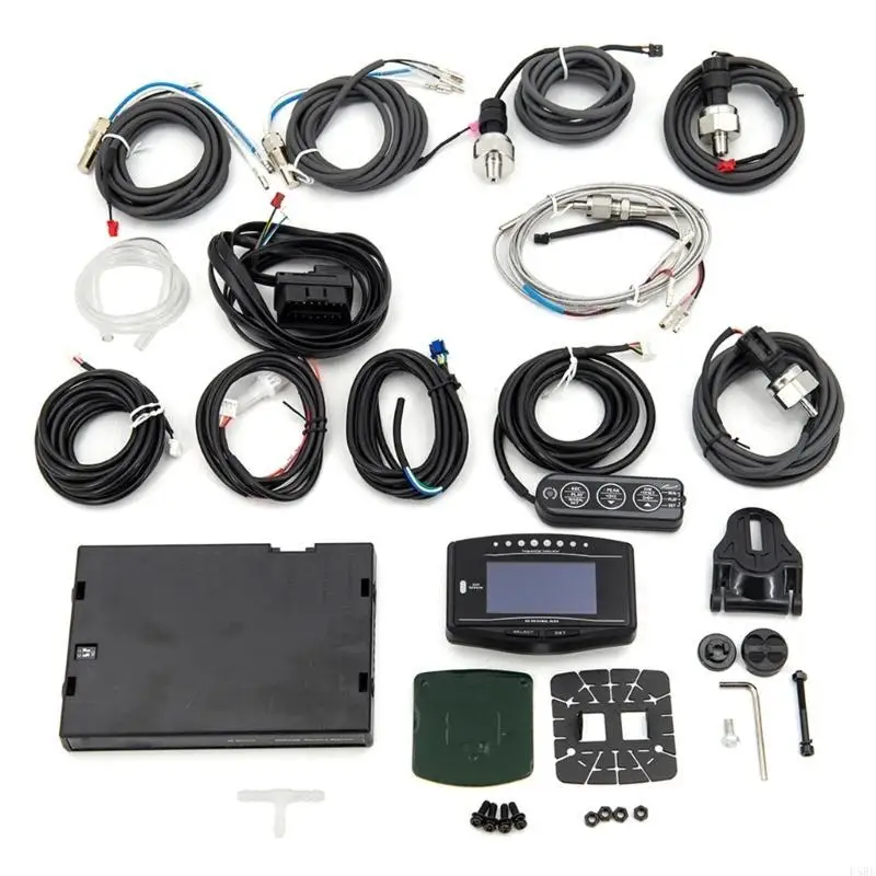 D5BE High Definition OLED Car Diagnostic Tool with 10 Sensors Turbos Boosts Vacuum Pressure Monitoring for Speed