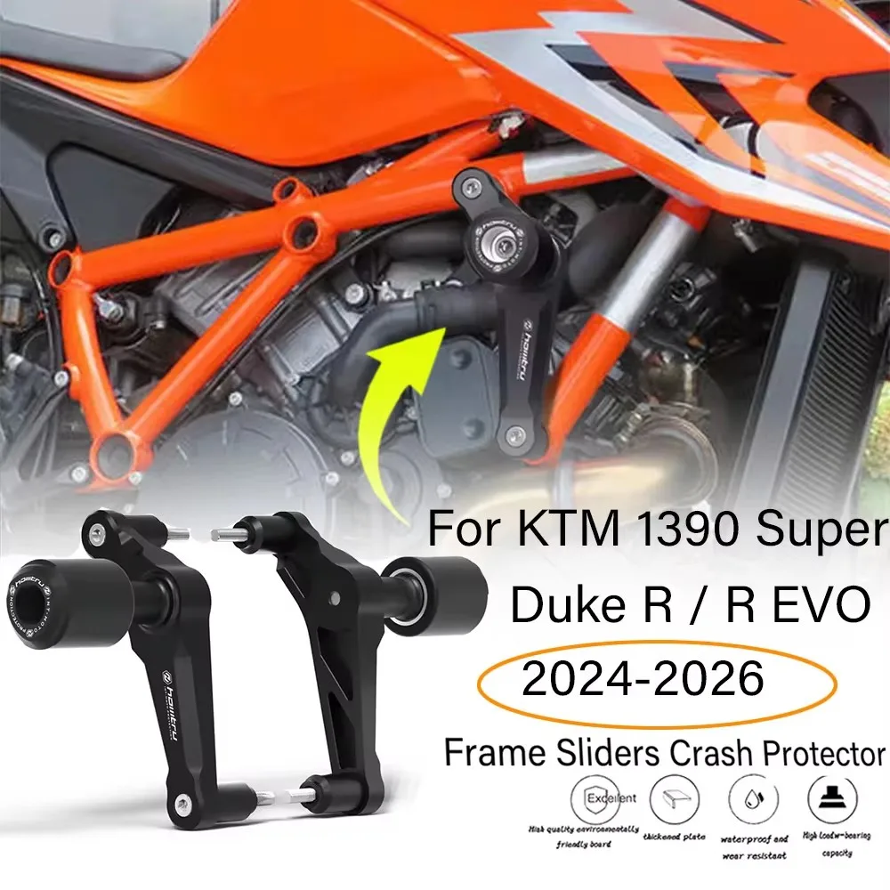 

Для KTM 1390 Super Duke R/R EVO 2024-2025, ползунки на раму мотоцикла, защита от столкновений