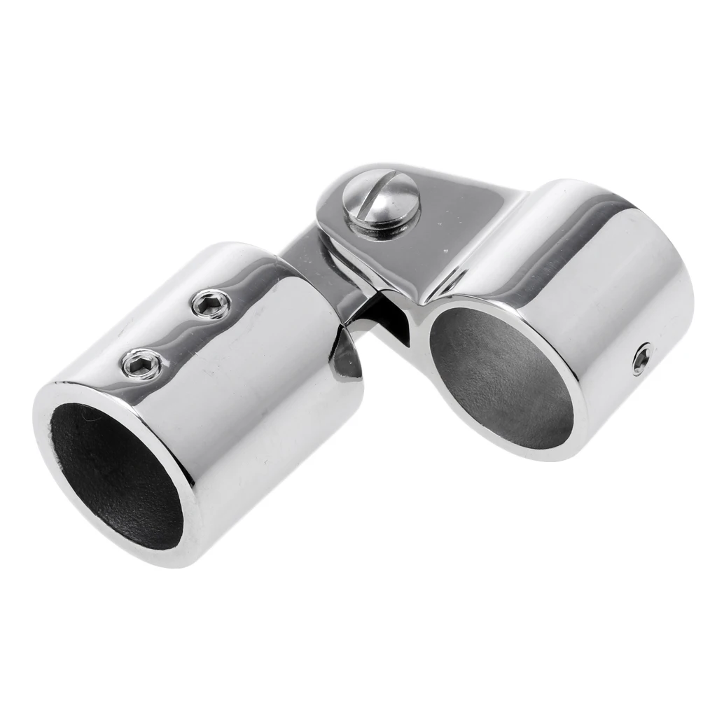 Marine Boat Awning Hand Rail Fitting 1 Inch (25mm) Elbow, 316 Stainless Steel Deck Hardware-Silver