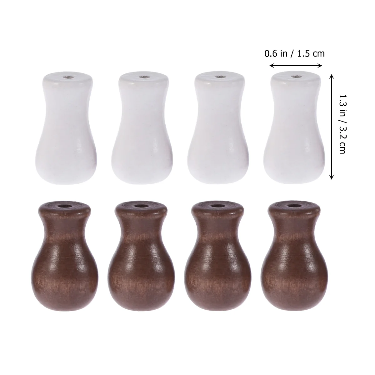 

8pcs Bamboo Blind Accessories Wood Curtain Pendant Replacement For Venetian Blinds Shades Hanging Ball Decorative Window Trim