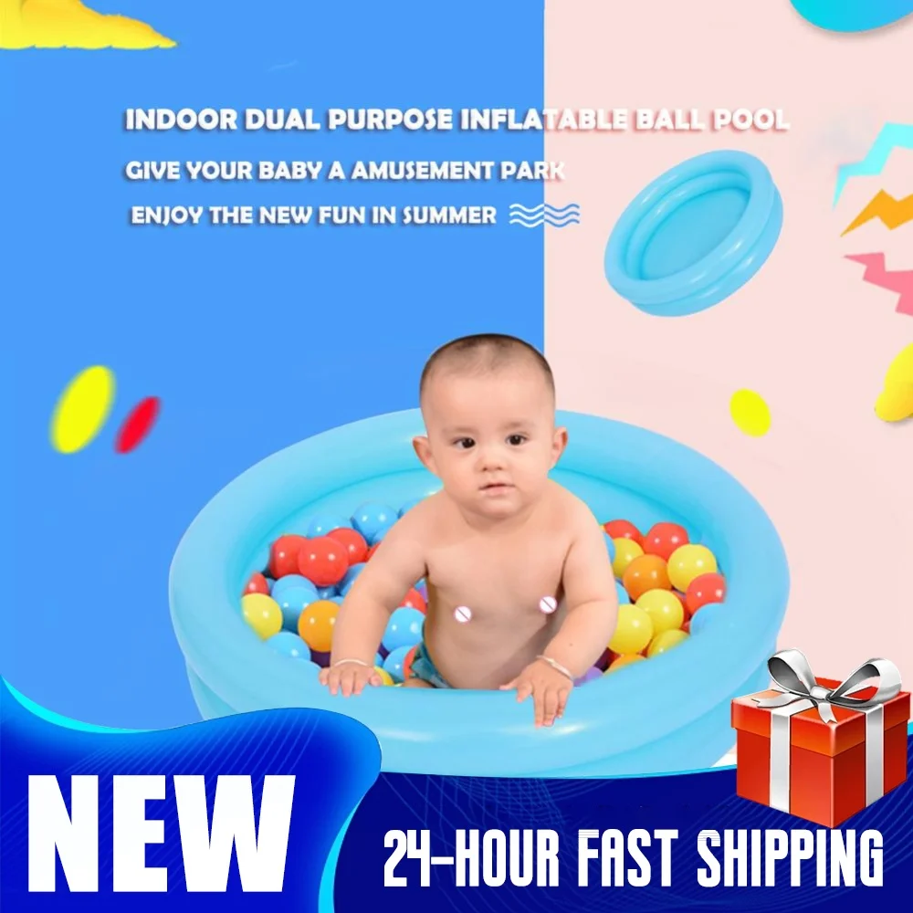 60CM Portable Indoor Outdoor Swimming Pool Inflatable Basin Bathtub Garden Interactive Playing