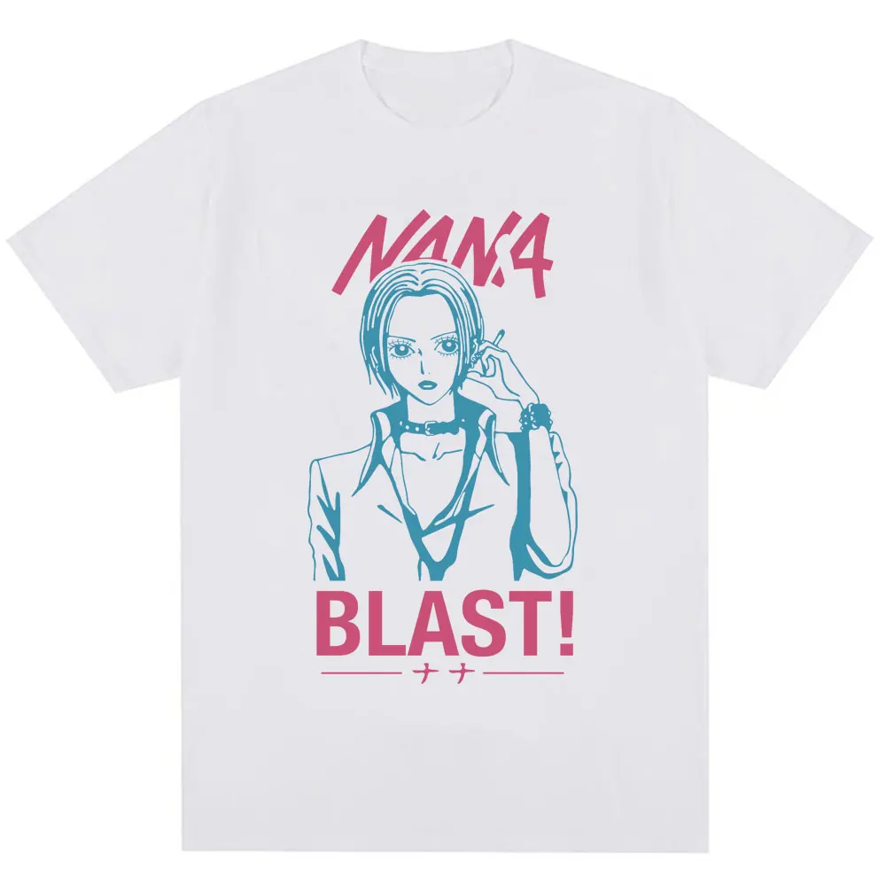 Anime Black Stones Nana Osaki T Shirt Sing Blast Fashion Men Women T Shirts Oversized Casual Cotton Y2K O-Neck Tees Streetwear