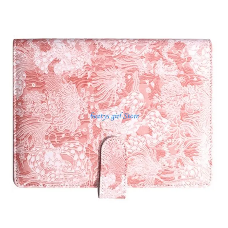 C7AB Classical Embossed Planner With Detachable Pages School Office Accessory
