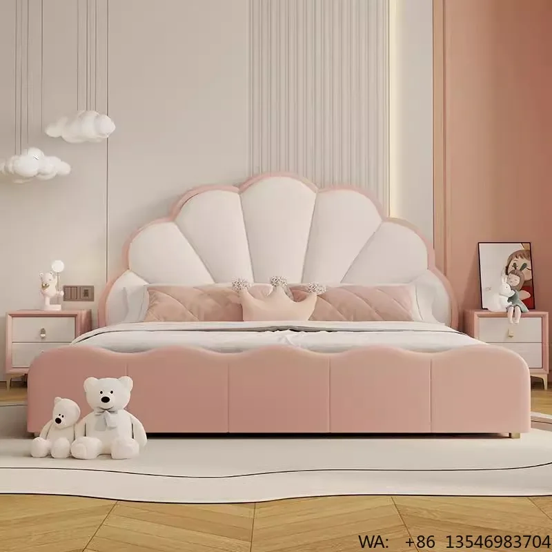 

Floating LED Light Kids Bed Frame Modern Luxury Comfortable Stable Home Bedroom Furniture