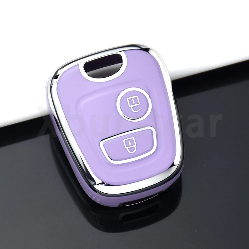 2 pulsanti TPU Car Key Cover Case Shell Fob Holder per Citroen C1 C2 C3 C4 XSARA per Toyota AYGO per Peugeot 106 107 206 207 307