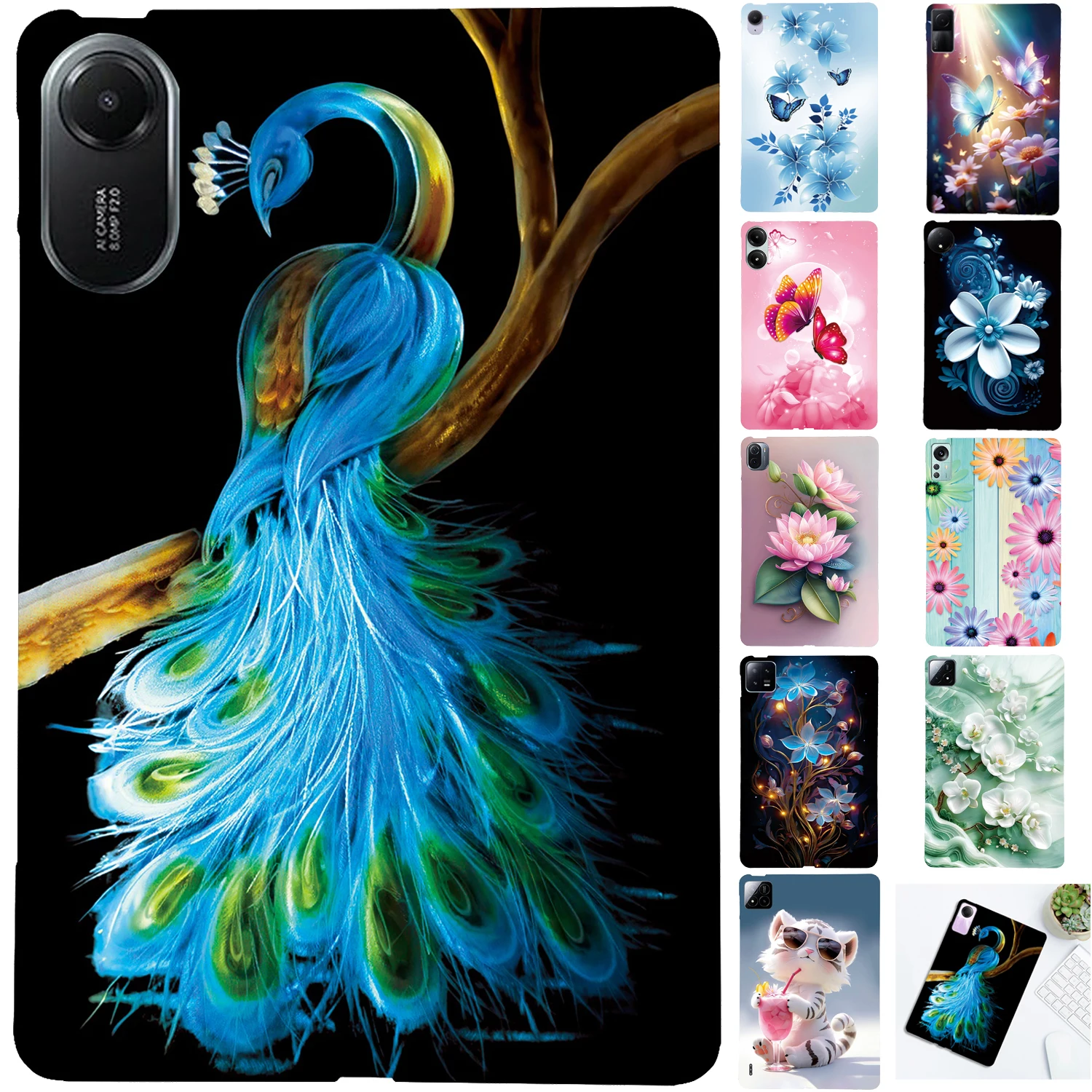 

Силиконовый чехол для планшета RedMi K Pad 8,8 Pad 2 SE 11 8,7 "10,61" Xiaomi Pad 6 7 5 6S Pro 12,4, чехол из ТПУ с рисунком мультфильма