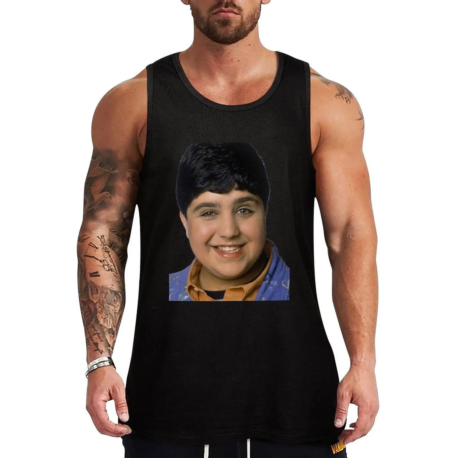 

Josh Peck Portrait Tank Top sleeveless t-shirt Men's gym clothing gym t-shirts