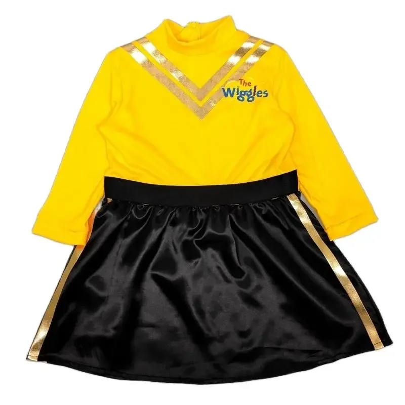 Costume di Halloween Kids Emma From The Wiggles Cosplay Dress Up Girls favoloso vestito giallo e nero Princess Ballet Tutu Dress