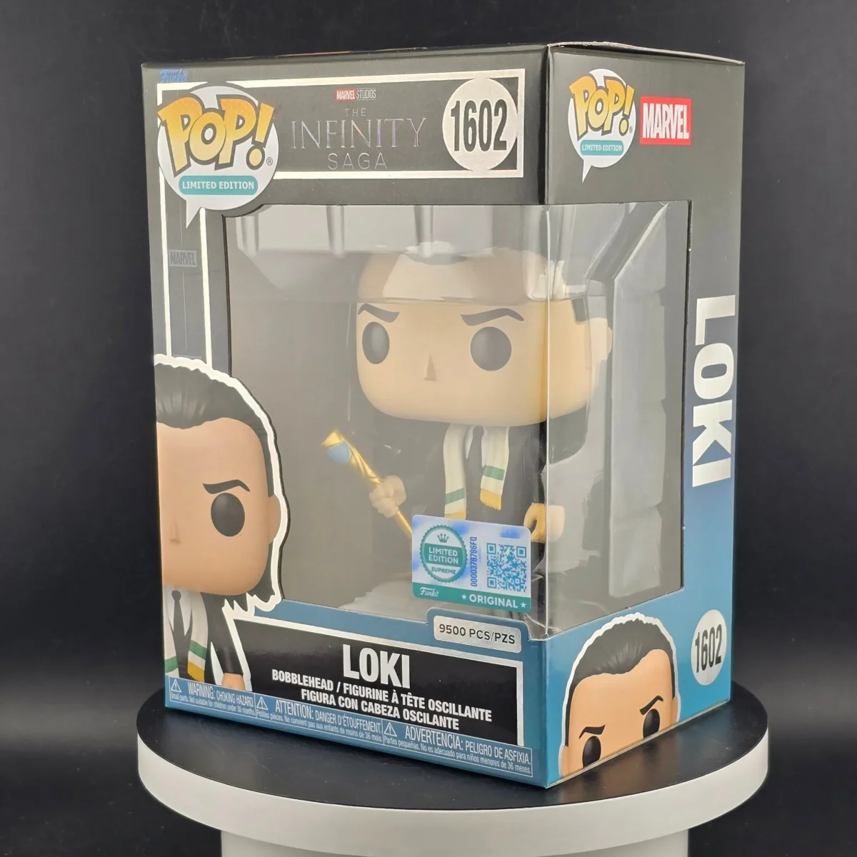 Funko Pop Marvel The Avengers The Infinity Saga Loki Vinyl Figure 1602 Officially Licensed Limited Edition 9500Pcs For Fans Gift