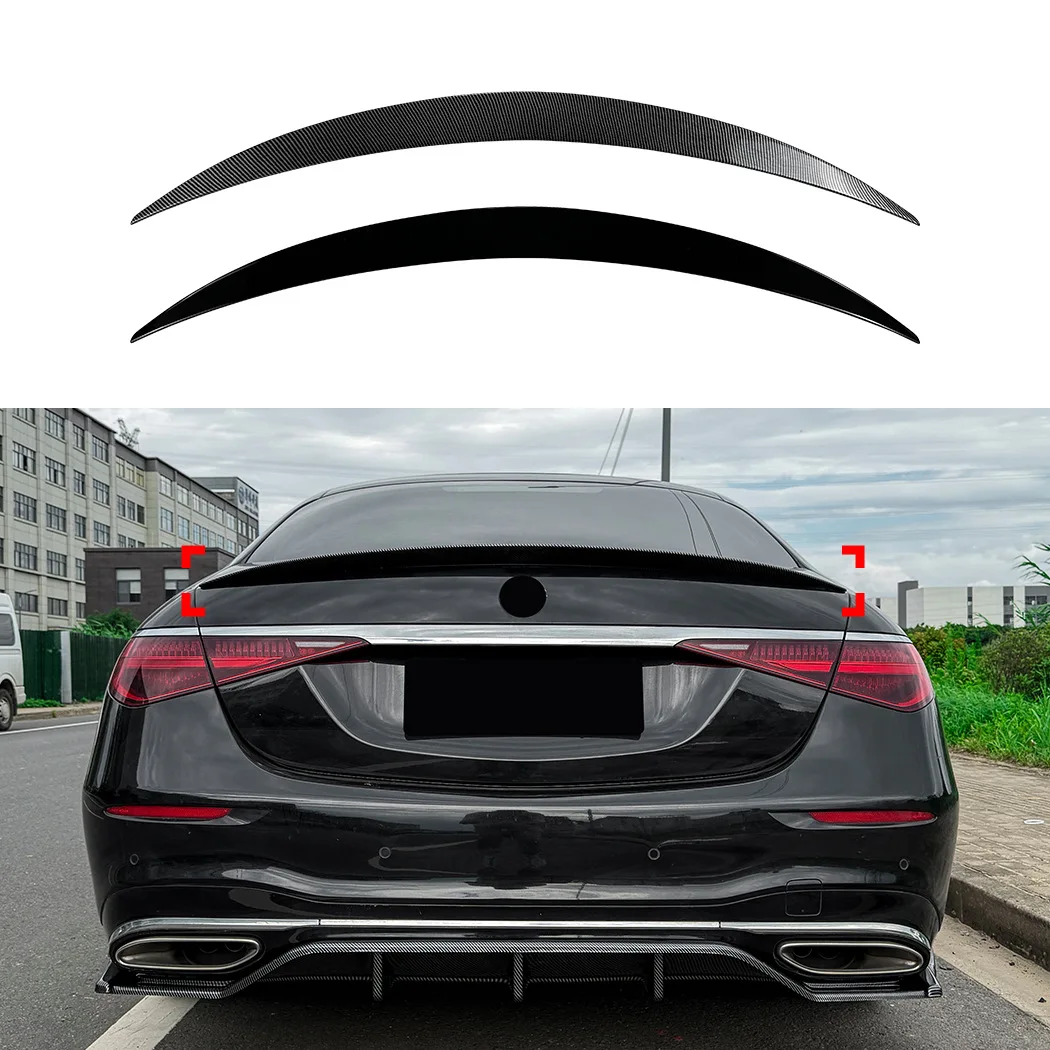 Rear Roof Spoiler For Mercedes S Class W223 2021+ AMG Trunk Wing Exterior Styling Upgrade Auto Body Kit Styling Trim
