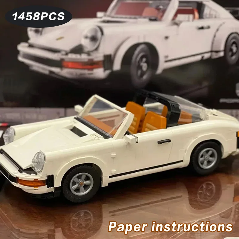 Hot Toys Technische Retro Auto Model Legoing 10295 Bouwstenen Set Race Klassieke Kit voor Volwassenen en Tieners Speelgoed Gift 1458 STKS