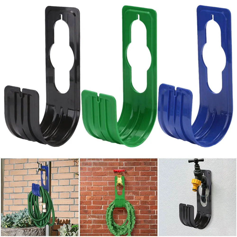 Portable Garden Yard Hose Pipe Holders Heavy Duty Garden Hose Hanger Hosepipe Watering Storage Hook Plastic Racks For Water Hose